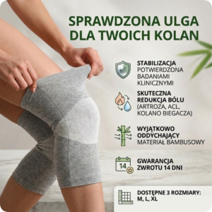 Bambusowy Rękaw Na Kolano Premium (Para)